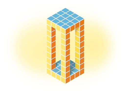Geomag 129. Magicube. Free Building 64 Cubes