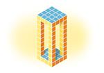 Geomag 129. Magicube. Free Building 64 Cubes