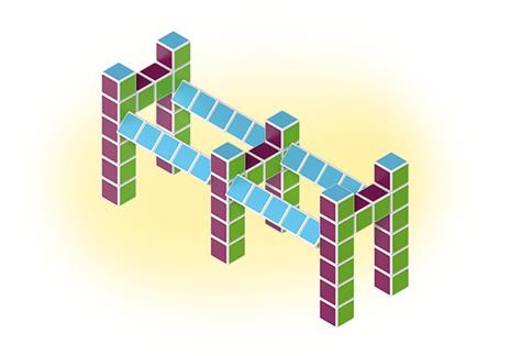 Geomag 129. Magicube. Free Building 64 Cubes - 5