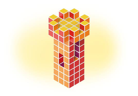 Geomag 129. Magicube. Free Building 64 Cubes - 6
