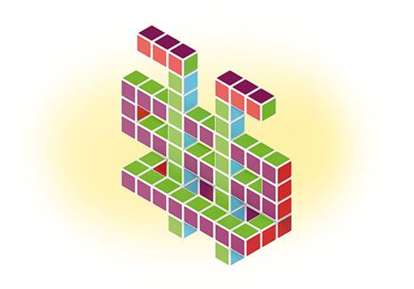 Geomag 129. Magicube. Free Building 64 Cubes - 8