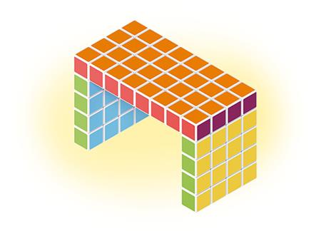 Geomag 129. Magicube. Free Building 64 Cubes - 11