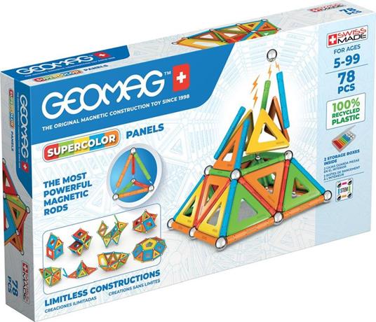 Geomag: Supercolor Panels Recycled 78 Pz