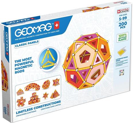 Geomag Classic GM474 giocattolo magnetico al neodimio 200 pezzo(i) Multicolore - 2