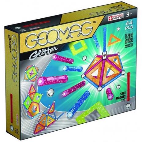 Geomag Panels Glitter. 44 pezzi - 2