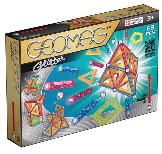 Geomag Panels Glitter. 68 pezzi - 2