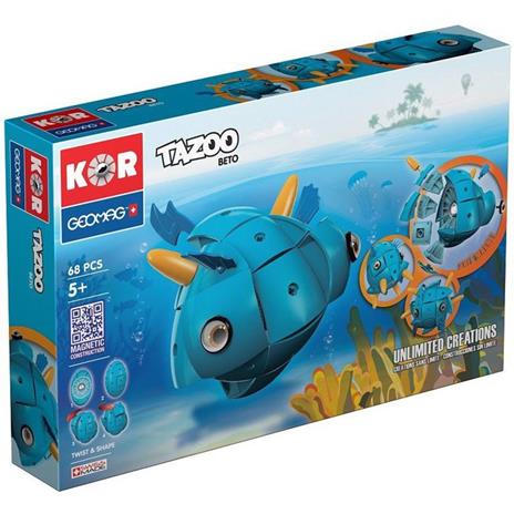 Kor Geomag. Tazoo Beto. 68 pezzi