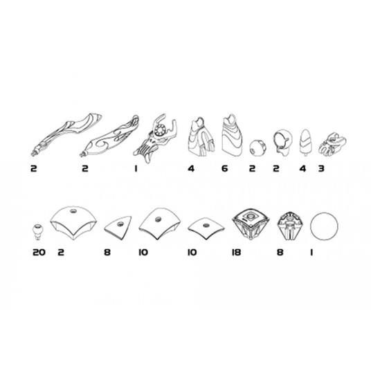 Kor Geomag. Proteon Vulkram. 103 pezzi - 7