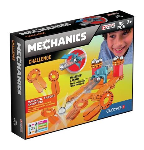 Geomag Mechanics GM771 giocattolo magnetico al neodimio 95 pezzo(i) Blu Arancione Rosso Argento - 2
