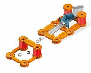 Geomag Mechanics GM771 giocattolo magnetico al neodimio 95 pezzo(i) Blu Arancione Rosso Argento - 4