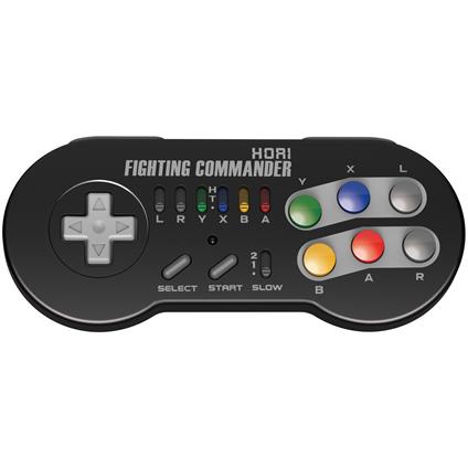 Hori Wireless Fighting Commander Gamepad Nintendo NES Classic Analogico RF Multicolore