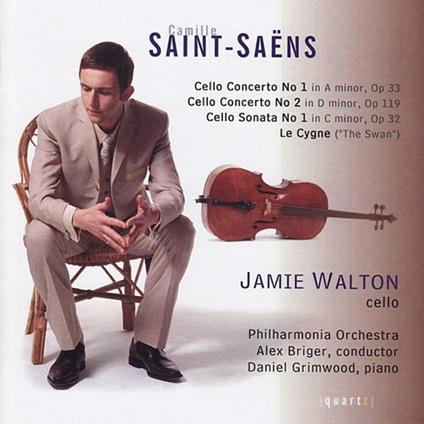 Concerti per violoncello n.1, n.2 - Il cigno - CD Audio di Camille Saint-Saëns,Philharmonia Orchestra,Jamie Walton,Alexander Briger