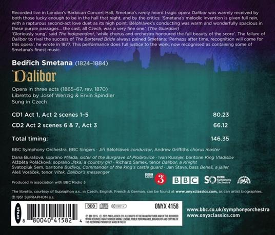 Dalibor - CD Audio di Bedrich Smetana - 2