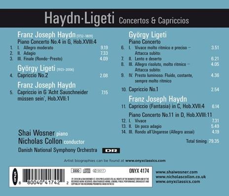 Concerti per pianoforte e Capricci - CD Audio di Franz Joseph Haydn,György Ligeti - 2