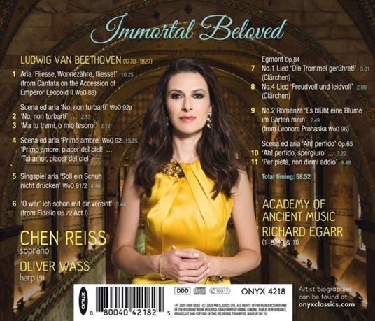 Immortal Beloved. Beethoven Arias - CD Audio di Chen Reiss - 2