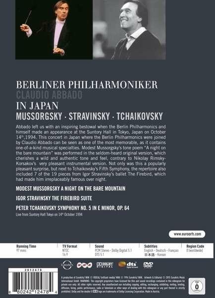 Claudio Abbado. The Berliner Philharmoniker in Japan (DVD) - DVD di Claudio Abbado - 2