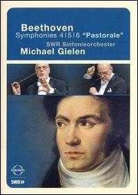 Ludwig Van Beethoven. Symphonies n. 4, 5, 6. Pastorale (DVD) - DVD di Ludwig van Beethoven,Michael Gielen