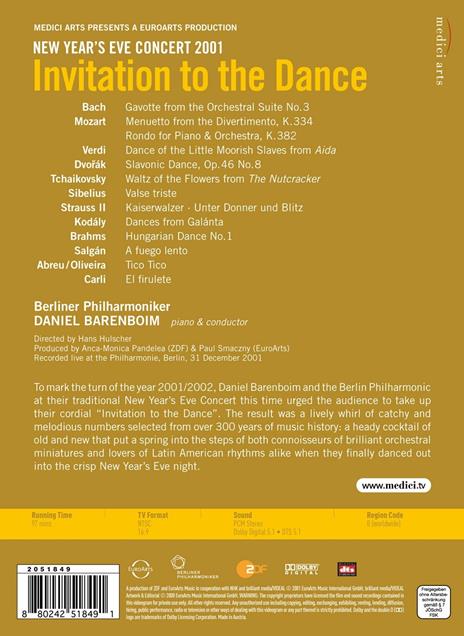 Daniel Barenboim. Invitation to the Dance. Gala from Berlin (DVD) - DVD di Berliner Philharmoniker,Daniel Barenboim - 2