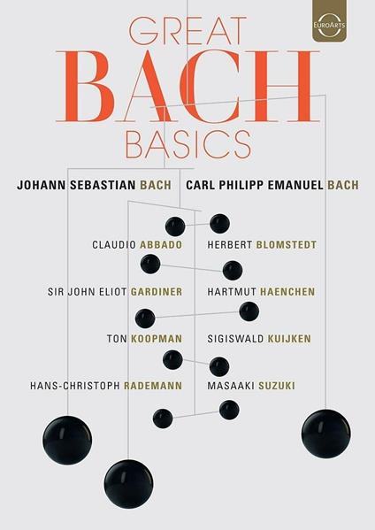 Great Bach Basics (12 DVD) - DVD di Carl Philipp Emanuel Bach,Johann Sebastian Bach,Claudio Abbado,John Eliot Gardiner,Ton Koopman