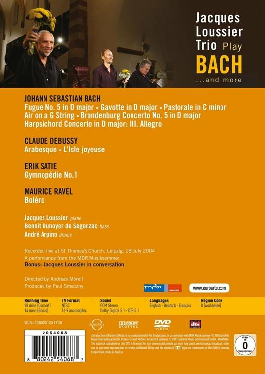 Jacques Loussier Trio Play Bach... and More (DVD) - DVD di Jacques Loussier - 2