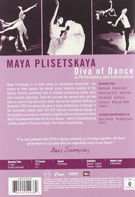 Maya Plisetskaya. Diva Of Dance (DVD) - DVD - 2