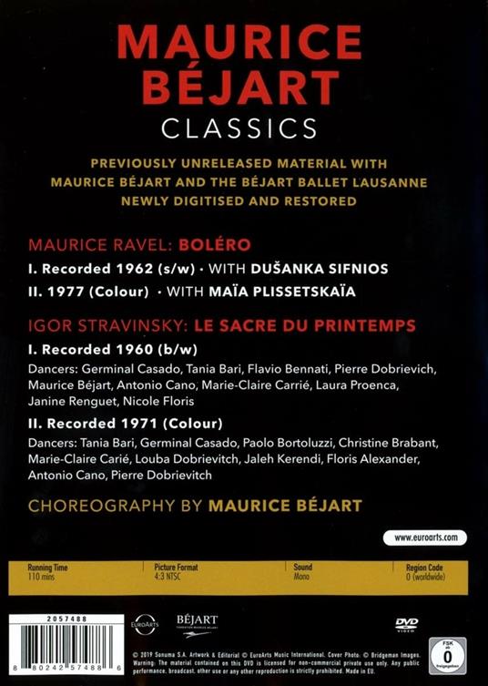 La sagra della primavera (Le Sacre du Printemps) / Bolero (DVD) - DVD di Maurice Ravel,Igor Stravinsky - 2