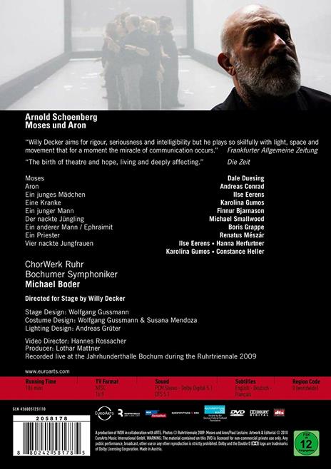Arnold Schönberg. Mosè e Aronne. Moses und Aron (DVD) - DVD di Arnold Schönberg - 2