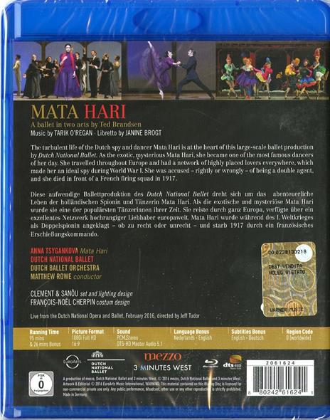 Ted Brandsen. Mata Hari (Blu-ray) - Blu-ray di Tarik O'Regan - 2