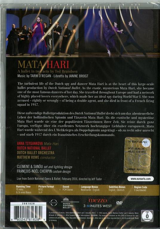 Ted Brandsen. Mata Hari (DVD) - DVD di Tarik O'Regan - 2