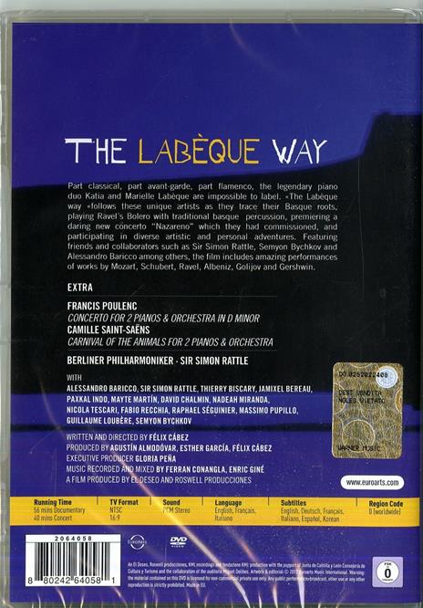 The Labèque Way (DVD) - DVD di Katia Labèque,Marielle Labèque - 2