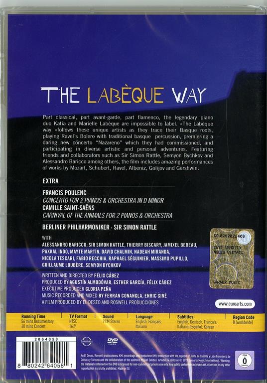 The Labèque Way (DVD) - DVD di Katia Labèque,Marielle Labèque - 2