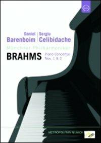 Daniel Barenboim. Sergiu Celibidache. Brahms (DVD) - DVD di Johannes Brahms,Sergiu Celibidache,Daniel Barenboim,Münchner Philharmoniker