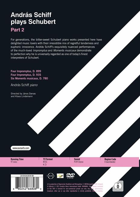 András Schiff plays Schubert. Vol. 2 (DVD) - DVD di Franz Schubert,Andras Schiff - 2