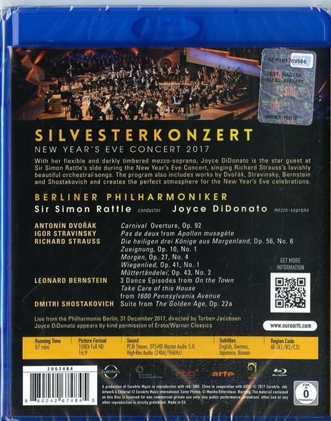 New Year's Eve Concert 2017 (Blu-ray) - Blu-ray di Berliner Philharmoniker,Simon Rattle,Joyce Di Donato - 2