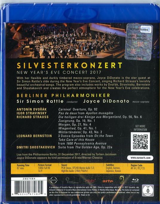 New Year's Eve Concert 2017 (Blu-ray) - Blu-ray di Berliner Philharmoniker,Simon Rattle,Joyce Di Donato - 2