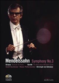 Felix Mendelssohn. Sinfonia n. 3 (DVD) - DVD di Felix Mendelssohn-Bartholdy,Christoph von Dohnanyi,Rudolf Buchbinder,Wiener Philharmoniker