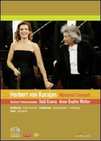 Herbert Von Karajan. Memorial Concert (DVD) - DVD di Johann Sebastian Bach,Wolfgang Amadeus Mozart,Herbert Von Karajan,Seiji Ozawa,Anne-Sophie Mutter,Berliner Philharmoniker