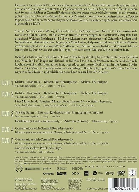 The Bruno Monsaingeon Edition. Vol. 3. Richter - Rozhdestvensky (5 DVD) - DVD di Sviatoslav Richter - 2