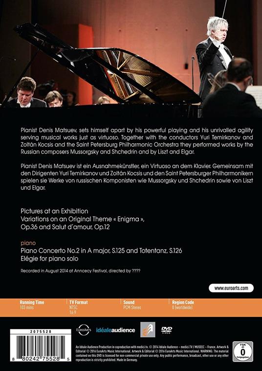 Denis Matsuev. Live from the Annecy Classic Festival (DVD) - DVD di Denis Matsuev - 2