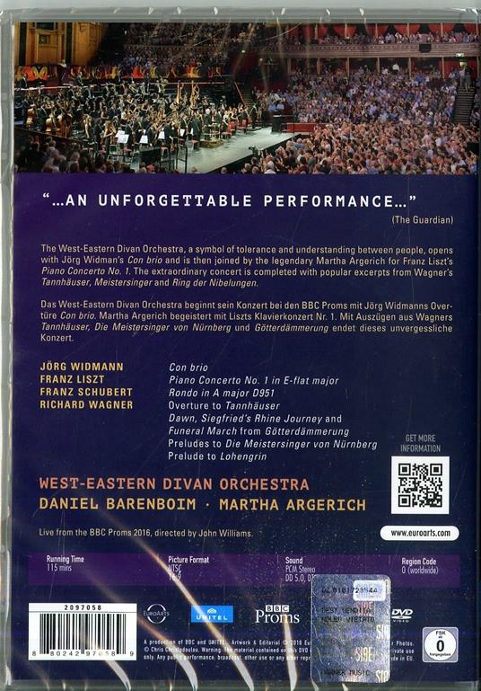 BBC Proms 2016 (DVD) - DVD di Martha Argerich,West-Eastern Divan Orchestra,Daniel Barenboim - 2