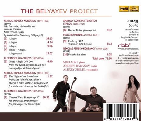 The Belyayev Project - CD Audio di Andrey Baranov - 2