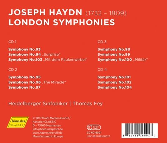 Sinfonie Londinesi - CD Audio di Franz Joseph Haydn - 2