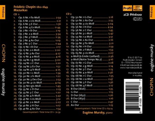 Mazurke - CD Audio di Frederic Chopin - 2