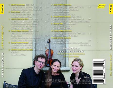 Der Himmel Lacht - CD Audio di Johann Sebastian Bach,Georg Philipp Telemann,Georg Friedrich Händel,Margret Bahr - 2