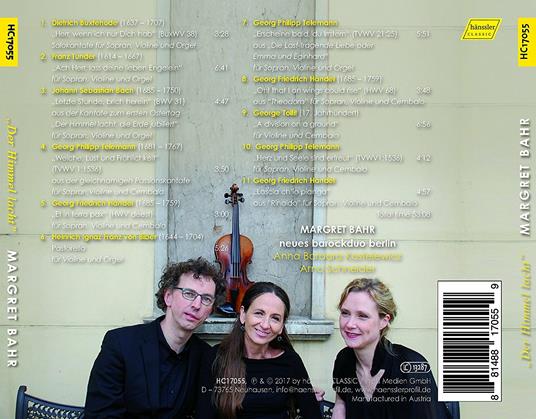 Der Himmel Lacht - CD Audio di Johann Sebastian Bach,Georg Philipp Telemann,Georg Friedrich Händel,Margret Bahr - 2