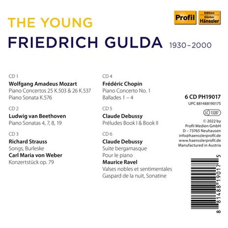 The Young Friedrich Gulda - CD Audio di Friedrich Gulda - 2