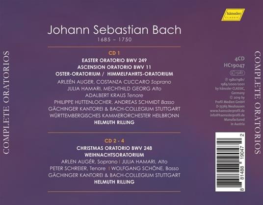 Oratori completi - CD Audio di Johann Sebastian Bach - 2