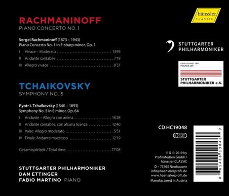 Piano Concertos - CD Audio di Sergei Rachmaninov,Pyotr Ilyich Tchaikovsky - 2