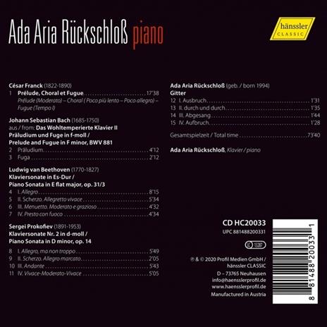 Franck-Bach-Beethoven-Prokofiev - CD Audio di Ada Aria Ruckschloss - 2