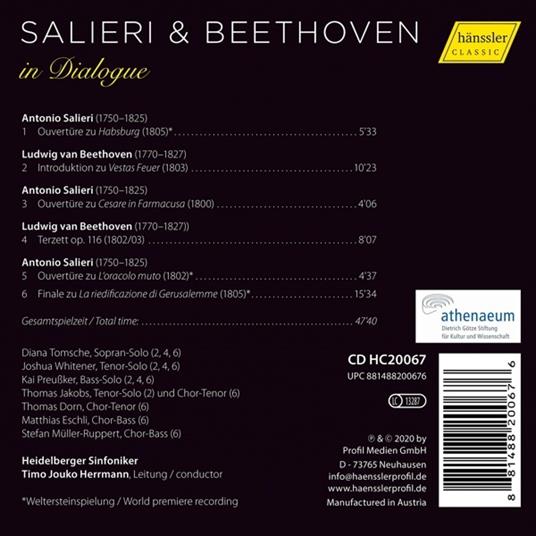 Beethoven & Salieri In Dialogue - CD Audio di Tim Jouko Herrmann - 2